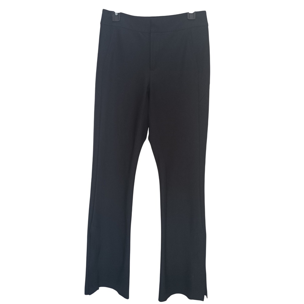Athleta Stellar Flare Trouser Womens 8 Black Technical Stretch Workwear Pants